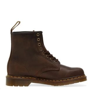 Dr. Martens 1460 8 Eye Lace-Up Leather Boots - Brown