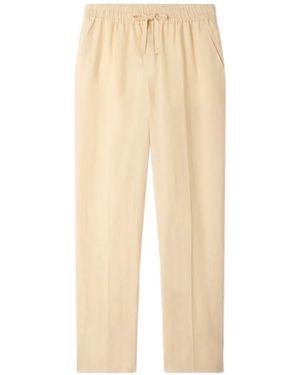 Sandro Elasticated Linen Pants - White