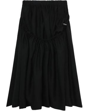 Noir Kei Ninomiya Elastic-Waist Gathered Skirt - Black