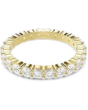 Swarovski Matrix Vittore Embellished Band Ring - Metallic