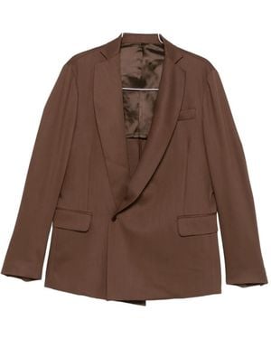 Costumein Shawl-Lapel Jacket - Brown