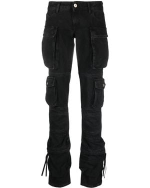 The Attico "Essie" Cargo Jeans - Black