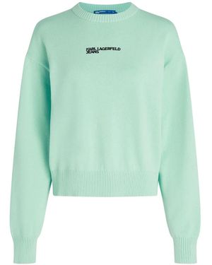 Karl Lagerfeld ロゴ スウェットシャツ - グリーン