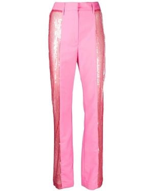 ROTATE BIRGER CHRISTENSEN Mya Sequin-Panel Trousers - Pink