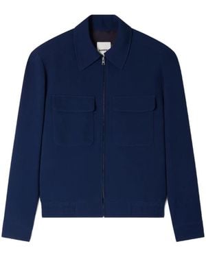 Sandro Pocket Zip Jacket - Blue