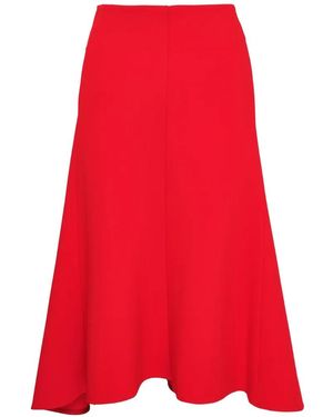 Jil Sander A-Line Skirt - Red