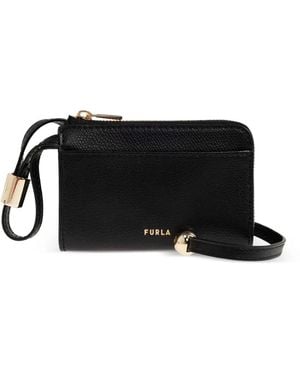 Furla Laura Medium Logo-Plaque Wallet - Black