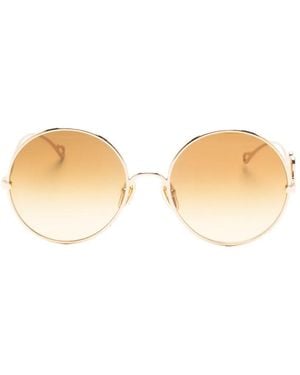 Chloé Round-Frame Sunglasses - Natural