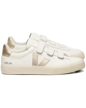 Veja Recife Leather Platine Sneakers - White