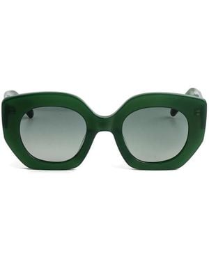 Kaleos Eyehunters Alexander Geometric Sunglasses - Green