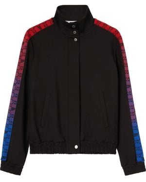 Off-White c/o Virgil Abloh Monogram-Band Track Jacket - Black
