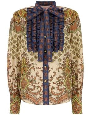 Valentino Garavani Medaglioni Voyage Imaginaire Paisley-Print Shirt - Blue