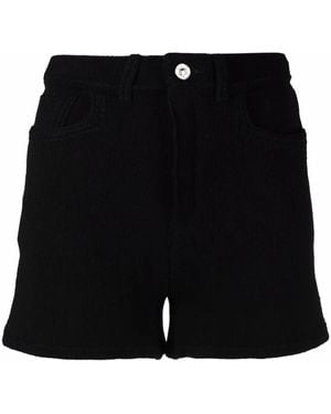 Barrie High-Waisted Knit Shorts - Black