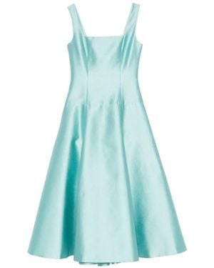 Fely Campo Square-Neck Midi Dress - Blue
