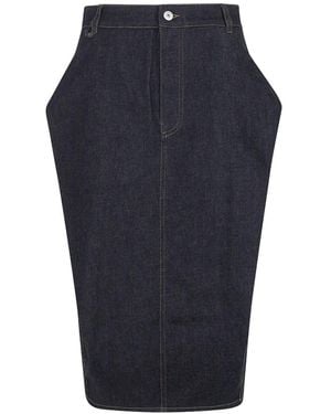 Jacquemus The De-Nîmes Cubisto Skirt - Blue