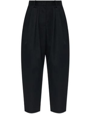 Isabel Marant Janice Pleated Wool Trousers - Black