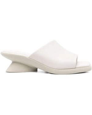 Vic Matié Bulder Mules 50mm - Weiß