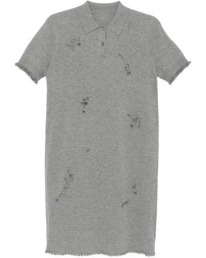 JNBY Arrow-Embellished Mini Dress - Gray