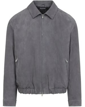 Brunello Cucinelli Suede Jacket - Gray