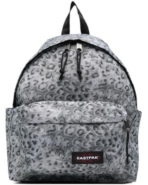 Eastpak Leopard-Pattern Backpack - Gray