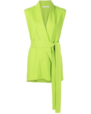 Lenny Niemeyer Ärmelloses Kleid mit Falten - Grün