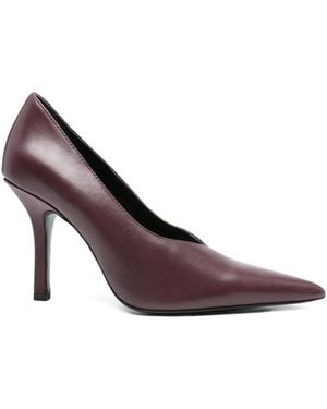 Patrizia Pepe 100Mm Pointed-Toe Stiletto Court Shoes - Purple