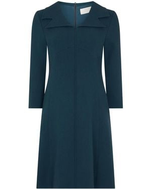 Jane Wollen Mini-Jurk - Blauw