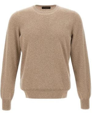 Gran Sasso Crew-Neck Top - Natural