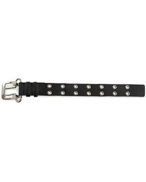Ambush Grommet Leather Bracelet - White