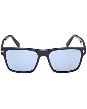 Tom Ford Calder Square-Frame Sunglasses - Blue