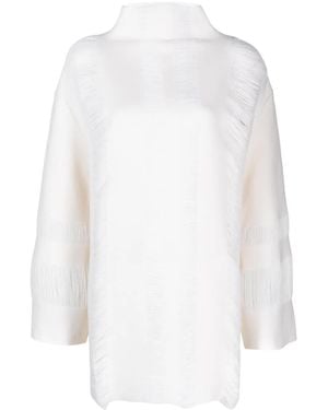 Mrz Jersey Con Hombros Caídos - Blanco