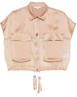 Antonelli Tie-Detail Shirt - Natural