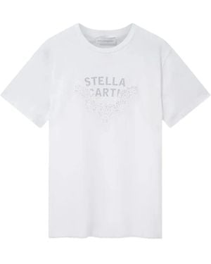 Stella McCartney Lace-Embellishment T-Shirt - White