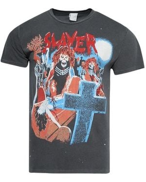 MadeWorn Camiseta Estampada Con Efecto Envejecido - Azul