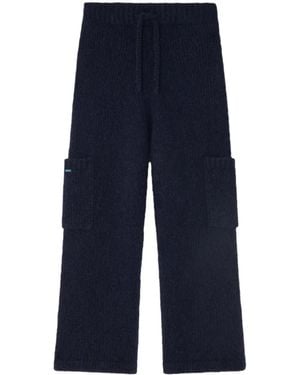 Alanui Finest Ribbed Pants - Blue