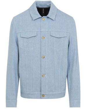 Kiton Pocket Button Cotton Jacket - Blue
