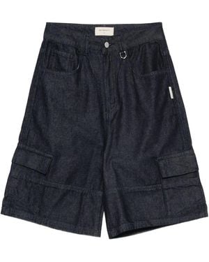 RETERNITY Jeans-Shorts mit aufgesetzten Taschen - Blau