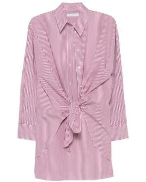Manuel Ritz Striped Knot-Detail Mini Dress - Pink