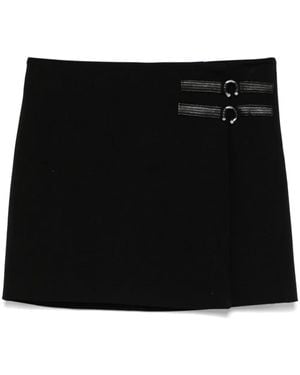 Chiara Ferragni Falda Corta Cruzada - Negro