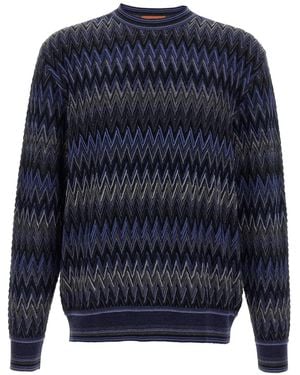 Missoni ジグザグ セーター - ブルー