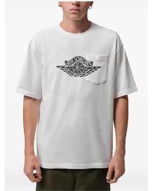 Nike Logo-Print T-Shirt - Grey