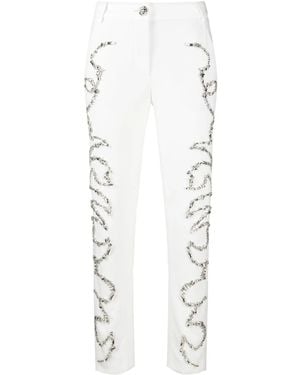 Philipp Plein Cady Slim Trousers - White