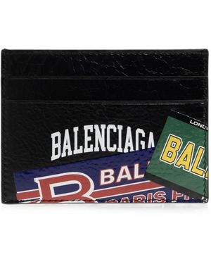 Balenciaga Mehrfarbiges Kartenetui - Schwarz
