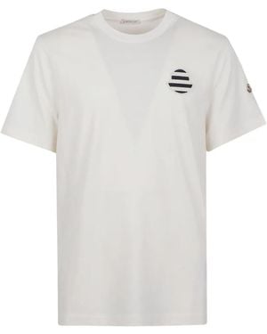 Moncler Logo-Patch T-Shirt - White