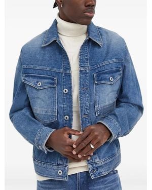 G-Star Button-Fastening Denim Jacket - Blue
