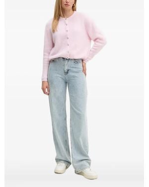 American Vintage Button-Front Cardigan - Blue