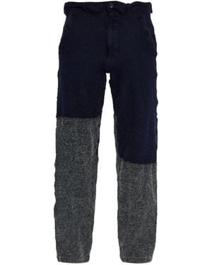 Comme des Garçons Two-Tone Trousers - Blue