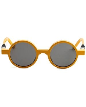 VAVA Eyewear ラウンドフレーム サングラス - イエロー
