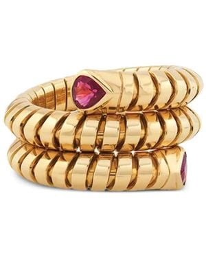 Marina B 18K Trisola Spiral Ruby Ring - Metallic