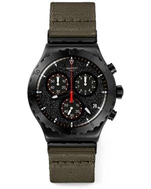 Swatch By The Bonfire 43Mm Watch - Black